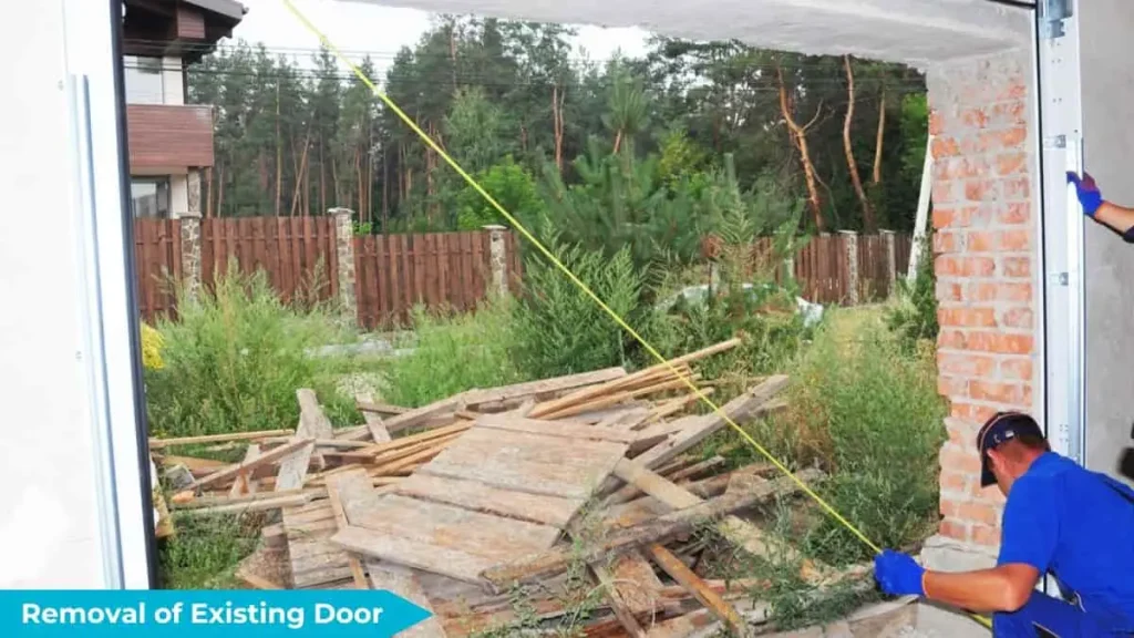 Removal of the Existing Garage Door