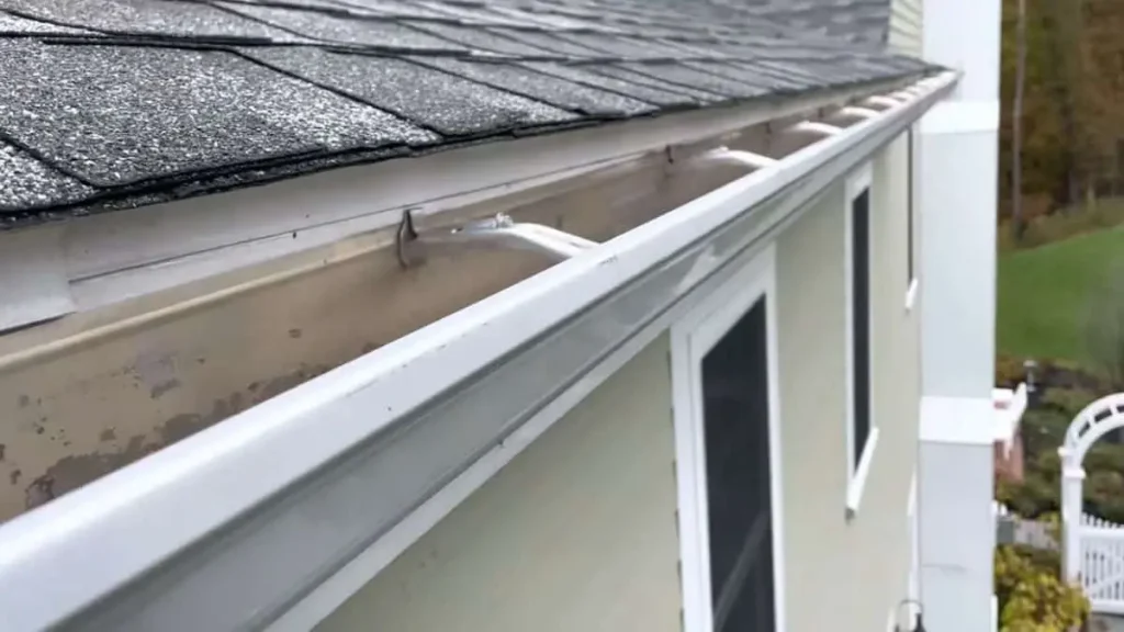 Gutter with no overhang