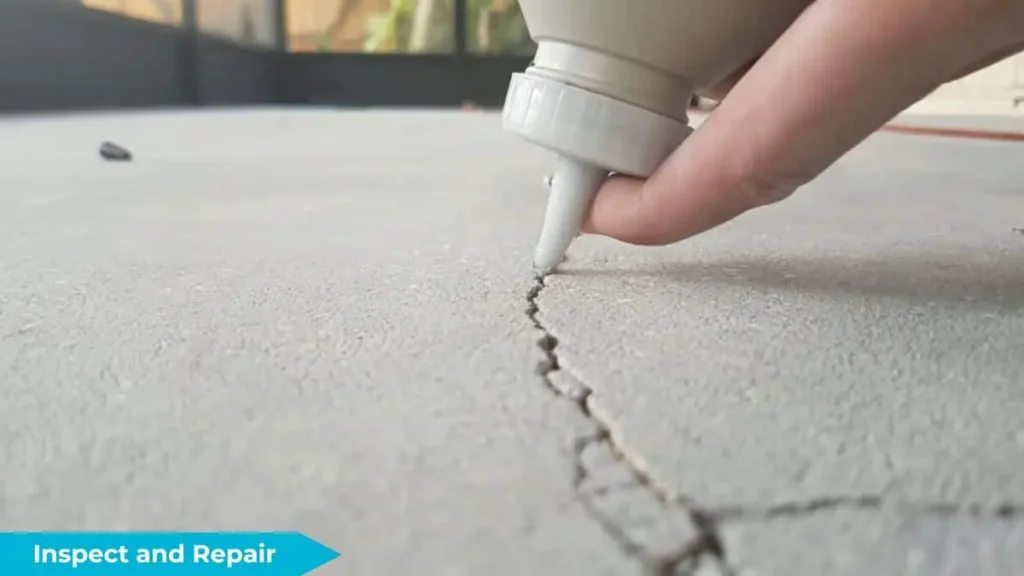 Inspect and Repair concrete porch