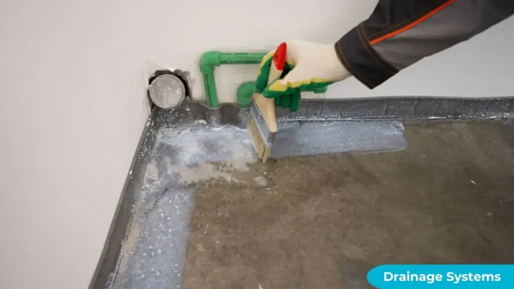 Install Drainage Systems in concrete porch