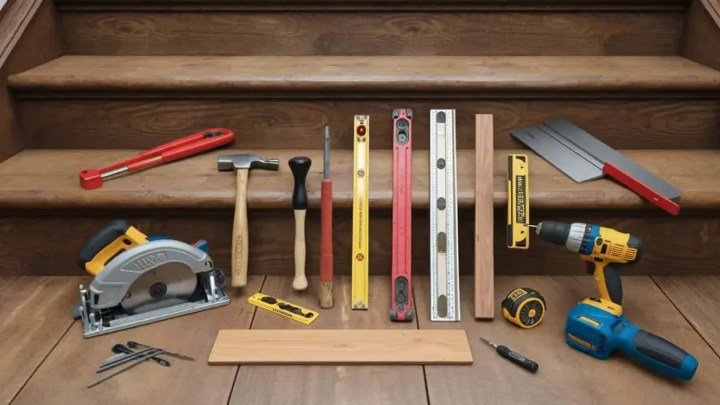 Tools And Materials Need to Replace Stair Treads