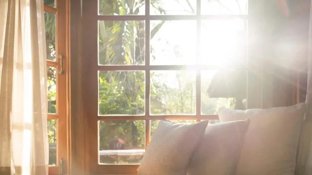 Window Treatments on Living Room