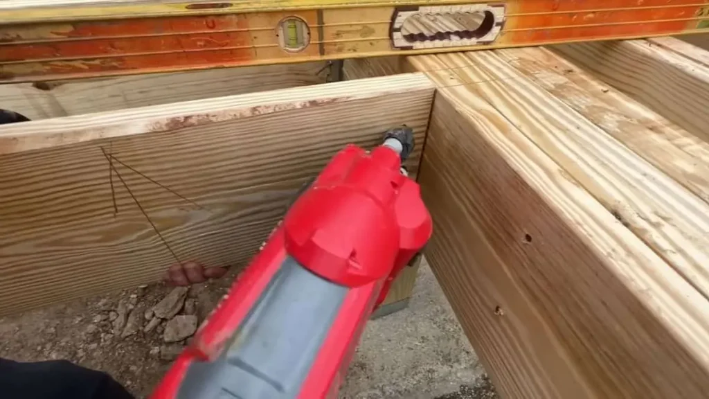 Nailing The Joists To The Sill Plate